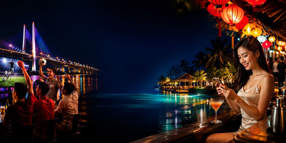 Người dùng Cần Thơ truy cập casino trên điện thoại ban đêm