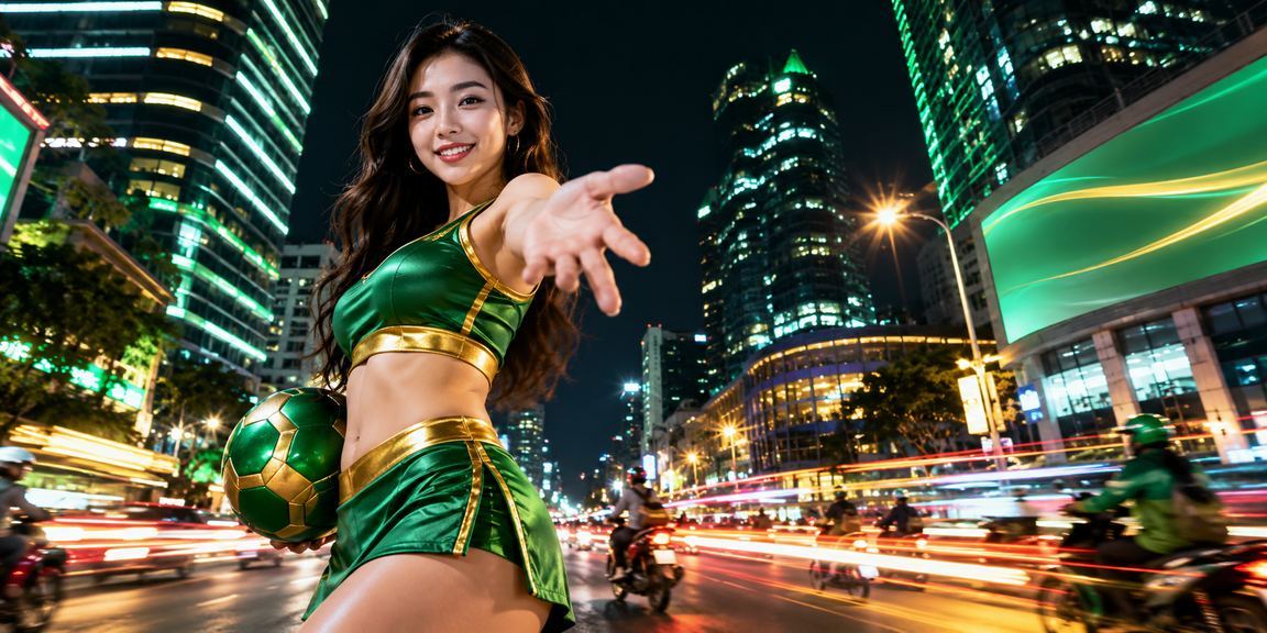 Không gian giải trí casino neon tại Hà Nội về đêm