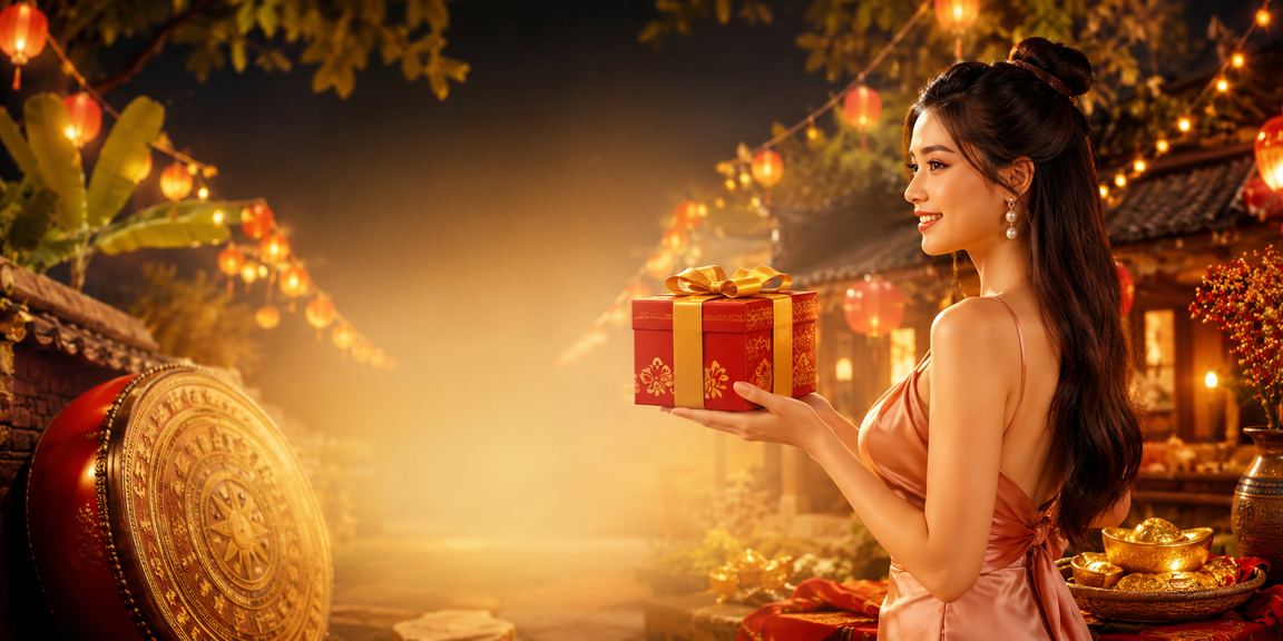 Khung cảnh ban đêm tại Ninh Bình với người dùng truy cập game trực tuyến
