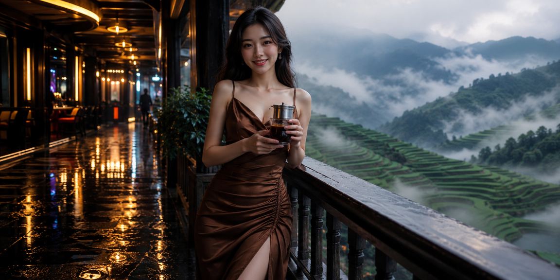 Người dùng truy cập nền tảng giải trí tại quán cà phê Sapa, Việt Nam